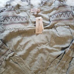 Philosophy bell shaped shirt size small